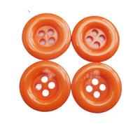 PUYUNA Boutons, Boutons 30 pièces Multicolores 18 mm Boutons Ronds en résine décoratifs Scrapbooking Bottoes Tailleur vêtement Couture Accessoire Boutons de Couture (03 Rouge)(07 Orange)