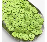 PUYUNA Boutons, Boutons 50 pièces 11,5 mm Couleurs Bouton de Pain à Double œil Rond Boutons de Couture en résine Bricolage Scrapbooking Boutons de Couture Multicolores (02)(6)