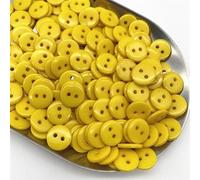 PUYUNA Boutons, Boutons 50 pièces 11,5 mm Couleurs Bouton de Pain à Double œil Rond Boutons de Couture en résine Bricolage Scrapbooking Boutons de Couture Multicolores (02)(11)