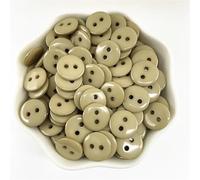 PUYUNA Boutons, Boutons 50 pièces 11,5 mm Couleurs Bouton de Pain à Double œil Rond Boutons de Couture en résine Bricolage Scrapbooking Boutons de Couture Multicolores (08)(12)