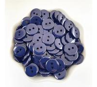 PUYUNA Boutons, Boutons 50 pièces 11,5 mm Couleurs Bouton de Pain à Double œil Rond Boutons de Couture en résine Bricolage Scrapbooking Boutons de Couture Multicolores (08)(14)