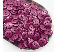PUYUNA Boutons, Boutons 50 pièces 11,5 mm Couleurs Bouton de Pain à Double œil Rond Boutons de Couture en résine Bricolage Scrapbooking Boutons de Couture Multicolores (02)(3)