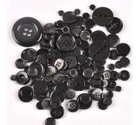 PUYUNA Boutons, Boutons 50 pièces Mixtes Boutons de Couture en Plastique Teints à Dos Plat for Enfants Scrapbooking Bricolage Artisanat Ornement Boutons de Couture (7)(10)