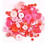 PUYUNA Boutons, Boutons 50 pièces Mixtes Boutons de Couture en Plastique Teints à Dos Plat for Enfants Scrapbooking Bricolage Artisanat Ornement Boutons de Couture (7)(15)