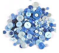 PUYUNA Boutons, Boutons 50 pièces Mixtes Boutons de Couture en Plastique Teints à Dos Plat for Enfants Scrapbooking Bricolage Artisanat Ornement Boutons de Couture (7)(5)