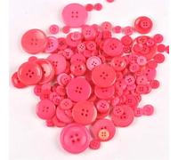 PUYUNA Boutons, Boutons 50 pièces Mixtes Boutons de Couture en Plastique Teints à Dos Plat for Enfants Scrapbooking Bricolage Artisanat Ornement Boutons de Couture (7)(14)