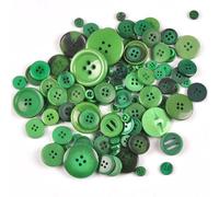 PUYUNA Boutons, Boutons 50 pièces Mixtes Boutons de Couture en Plastique Teints à Dos Plat for Enfants Scrapbooking Bricolage Artisanat Ornement Boutons de Couture (7)(8)