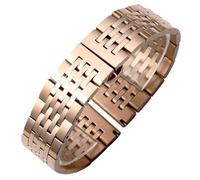 PUYUNA Bracelet de montre de rechange en métal, 18 mm, 20 mm, 22 mm, en acier inoxydable, démontage rapide, universel(Rose Gold,22mm)