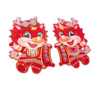 PUYUNA Couplets du Nouvel an Chinois, décorations for Le an, 2 Stickers muraux/Portes dorés, 3D en Papier for fête