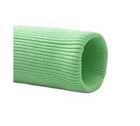 PUYUNA Knit Rib Elastane Ribbing Strip, 40X7cm Cotton Elastic Knitted Wide Fabric(Pink)(Bright Green)