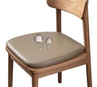 PUYUNA Lot de 1/2/4 Coussins Chaise Salle à Manger Haute qualité, d'assise en Cuir, U Mousse mémoire Forme 4 cm, imperméables et antidérapants avec Sangles (F5, 1 pièce 37 x 36 cm)(F6,1pc 43x42x4cm)