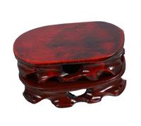 PUYUNA Lot de 2 Supports ovales en Bois for l'artisanat, Support d'affichage Rustique for vases, Figurines, Ornements for la Maison, Le Bureau, Les magasins, Les musées, Conception Robuste