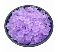 PUYUNA Lot de 50 perles en acrylique mat 12,5 mm forme fleur, intercalaires for la création bijoux et autres accessoires DIY #F165180-Rouge(Purple)