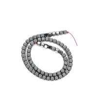 PUYUNA Perles rondes en hématite noire naturelle for la création de bijoux (bracelets, colliers, accessoires) - 2-8 mm H8505-6(H8480 2)