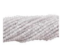 PUYUNA Perles rondes minuscules en zircon bleu facetté de 2 mm et 3 for la création bijoux, bracelets colliers faits main - assortiment (environ 180 pièces)(White,3mm(about 120pcs))