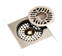 PUYUNA Siphon de Sol, Siphon de Sol Tout cuivre for Machine à Laver, Siphon de Sol déodorant, Siphon de Sol à Grand débit en Bronze Vert