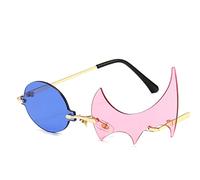 PUYYDS Anime Danganronpa Cosplay Monokuma lunettes de soleil flamme personnalité lunettes Anime Halloween COS accessoire accessoires