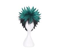 PUYYDS Anime Mon héros académique Cosplay Perruque Izuku Midoriya Perruque Boku Pas de héros académique/académie Cosplay Cheveux Izuku Midoriya Deku Perruque Filet à Cheveux