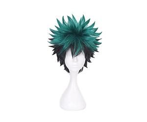 PUYYDS Anime Mon héros académique Cosplay Perruque Izuku Midoriya Perruque Boku Pas de héros académique/académie Cosplay Cheveux Izuku Midoriya Deku Perruque Filet à Cheveux