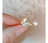 PUYYDS Bagues d'ouverture de Perles simulées élégantes pour Les Femmes Bague de Mariage en Coquille Blanche irrégulière Bijoux de fête Cadeaux de Doigt