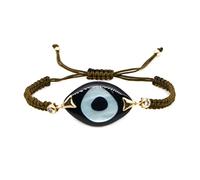 PUYYDS Bracelet Mauvais Œil pour Les Femmes BijouxBijoux Oeil Turc Tendance Bohème Amitié Bracelets De Corde Tressée