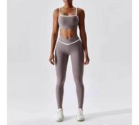 PUYYDS Ensemble de Yoga Taille Haute vêtements de Sport pour Femmes Soutien-Gorge de Sport Pantalons de Yoga Ensemble de Gymnastique vêtements de Sport pour Femmes Ensemble d'entraînement pour Femmes