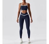 PUYYDS Ensemble de Yoga Taille Haute vêtements de Sport pour Femmes Soutien-Gorge de Sport Pantalons de Yoga Ensemble de Gymnastique vêtements de Sport pour Femmes Ensemble d'entraînement pour Femmes