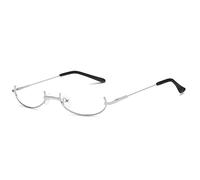 PUYYDS Ins Mode Nouvelles Lunettes décoratives Demi-Monture japonaises Femmes Anime Monture de Lunettes bidimensionnelles Cos