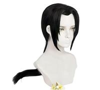 PUYYDS Longue Blonde Anime Itachi Uchiha 60 cm de Long Noir Style Cosplay Costume Perruques Cos Cheveux Perucas + Cap Perruque Gratuit