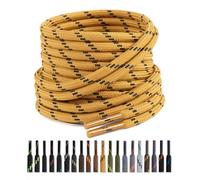 Puzeam 2 Paire 4.5mm Lacets Ronds pour Chaussures de Travail Bottes | Durables Lacet Résistants pour Chaussures de Randonnée et Chaussures de Sécurité