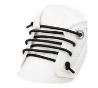 Puzeam 2 paires de lacets élastiques sans nœud pour chaussures de course ON Cloud 5 & 6, lacets ronds en caoutchouc extensibles de 15 mm, remplacement pour baskets Noir 50