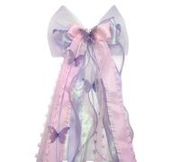 Puzxo Élégant nœud pour sac d'écolier en violet, 60 x 20 cm, nœud pour la rentrée des classes, décoration pour le premier jour d'école (violet)