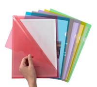 PUZYI Lot de 12 Chemises Transparentes Format A4, Organiseur de Documents for contrats, Pochette de Protection for l'école, Le Bureau et la Maison