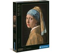 Puzzel Museum Vermeer Femme Avec Oreille de Perles - 1000 Pièces - Clementoni