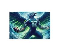 Puzzle 1 000 pièces pour Adultes - Puzzle coloré pour décoration intérieure, Jeux et activités en Famille, cadeauHéros du Football des Aigles 38x52cm