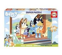 Puzzle 100 pcs Bluey en bois Multicolore G