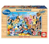 Educa - Puzzle en Bois pour Enfants avec 100 pièces | Puzzle Le Monde Merveilleux de Disney (12002)