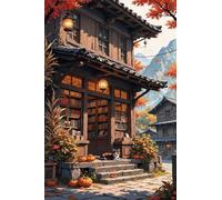 Puzzle 100 Pieces Adulte Librairie Chats 40 x 28 cm Puzzles Adultes 100 Pièces Puzzle Impossible Jeu Éducatif Jeu D'adresse pour Toute la Famille