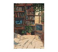 Puzzle 100 Pieces Adultes Bibliothèque Végétale, Défis Amusants Détente Créativité Puzzle Impossible, Puzzles pour Adultes 100 Pièces 40 x 28 cm