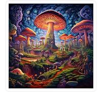 Puzzle 100 Pièces Adultes Champignon Rêve, Développe Observation, Logique et Concentration, Puzzle Adulte 100 Pieces 35x35 cm