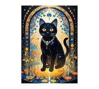 Puzzle 100 Pieces Adultes Chat Dessin Animé, Défis Amusants Détente Créativité Puzzle Impossible, Puzzles pour Adultes 100 Pièces 40 x 28 cm