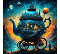 Puzzle 100 Pièces Adultes Château Rêve, Développe Observation, Logique et Concentration, Puzzle Adulte 100 Pieces 35x35 cm