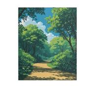 Puzzle 100 Pièces Adultes Chemin Arbres Puzzle Difficile et Stimulant Jeux éducatif Puzzles Classiques Puzzles 100 Pièces Adultes Cadeau Stimulant 40 x 28 cm