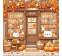 Puzzle 100 Pièces Adultes Librairie Dessins Animés, Développe Observation, Logique et Concentration, Puzzle Adulte 100 Pieces 35x35 cm