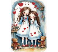 Puzzle 100 Pieces Adultes Mignonne Petite Ourse 40x28 cm, Examinez Les pièces, Découvrez Les Indices et Résolvez l'enquête, Puzzle Adulte 100 Pièces