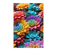 Puzzle 100 Pieces Adultes Plantes Succulentes, Défis Amusants Détente Créativité Puzzle Impossible, Puzzles pour Adultes 100 Pièces 40 x 28 cm