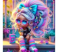 Puzzle 100 Pièces Adultes Rock Girl, Puzzle Adulte 100 Pieces, Relax Puzzles Jeux, Bricolage Puzzles Classiques pour Décoration Maison Cadeaux 35x35cm/14x14inch