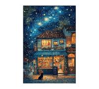 Puzzle 100 Pieces Adultes Rue Ciel Étoilé, Défis Amusants Détente Créativité Puzzle Impossible, Puzzles pour Adultes 100 Pièces 40 x 28 cm
