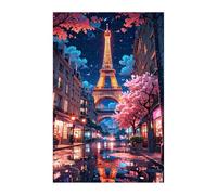 Puzzle 100 Pieces Adultes Rue Tour Eiffel, Défis Amusants Détente Créativité Puzzle Impossible, Puzzles pour Adultes 100 Pièces 40 x 28 cm