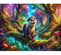 Puzzle 100 pièces Animaux fantastiques de la Jungle Puzzles pour Adultes Jeux d'activités Familiales,Puzzle à Faire Soi-même pour Décoration Murale de la Maison